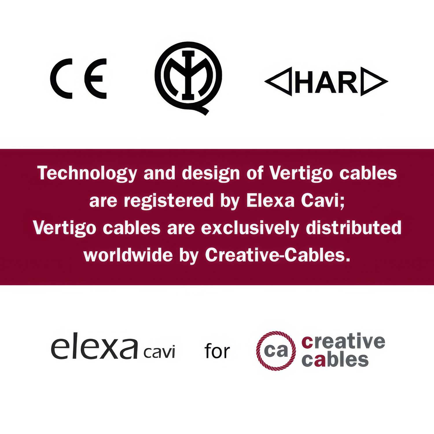 Cavo elettrico colorato Juta Naturale e Cotone Bianco Vertigo - L'Originale Creative Cables, per progetti luminosi unici - ERN07 - Creative Cables