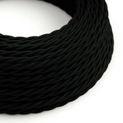 Cavo tessile Nero Carbone lucido - L'Originale Creative - Cables - TM04 trecciato 2x0,75mm / 3x0,75mm - Creative Cables