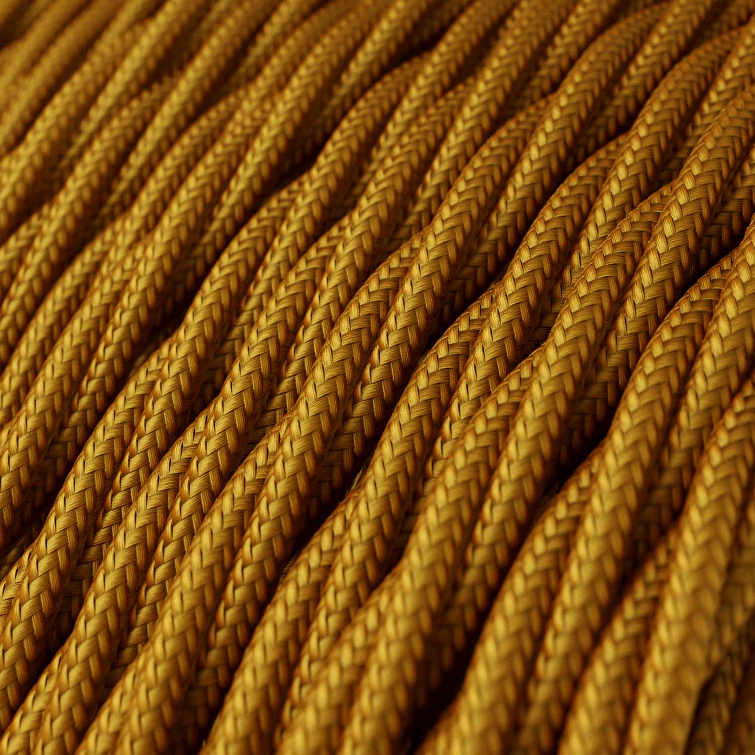 Cavo tessile Oro lucido - L'Originale Creative - Cables - TM05 trecciato 2x0,75mm / 3x0,75mm - Creative Cables