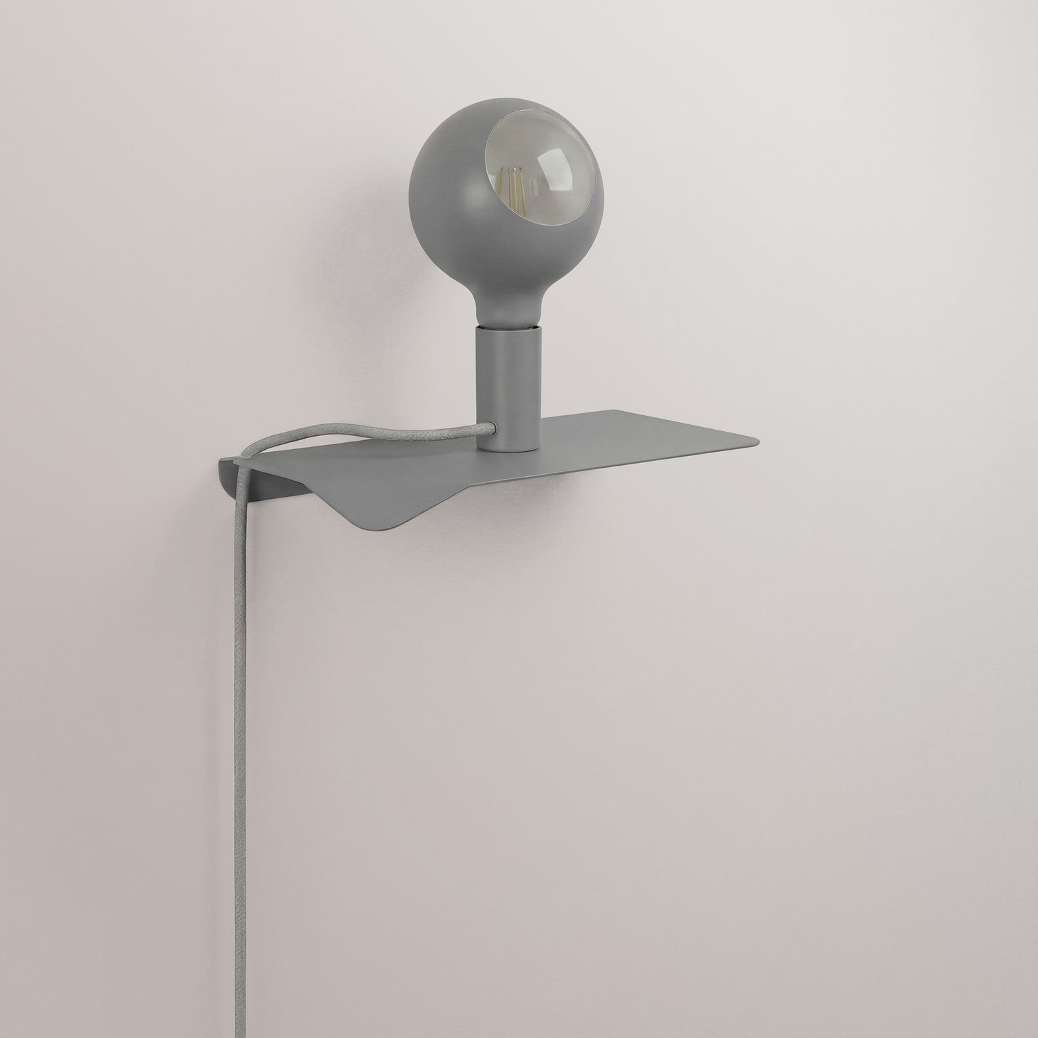 Combo Camo - Lampada con mensola - Grigio