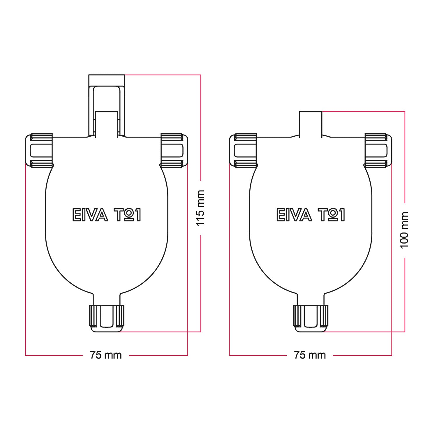 EIVA-3 Giunto a 3 vie IP65 per esterno - Sistema Modulair - Bianco
