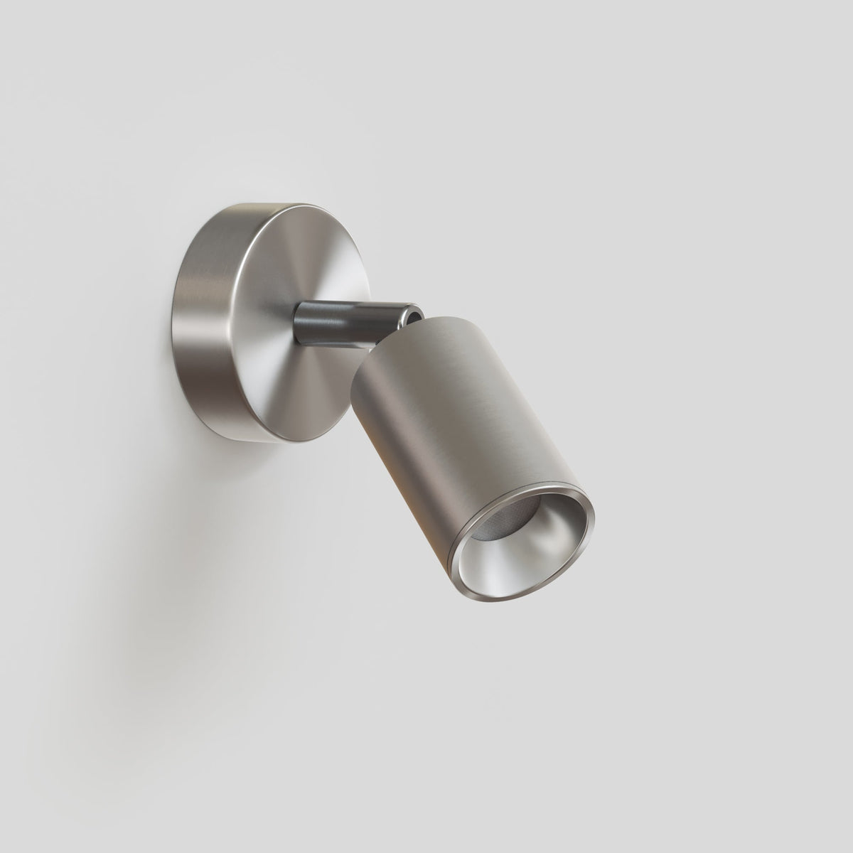 Faretto GU10 orientabile da parete o soffitto Bispot - Titanio satinato - Creative Cables