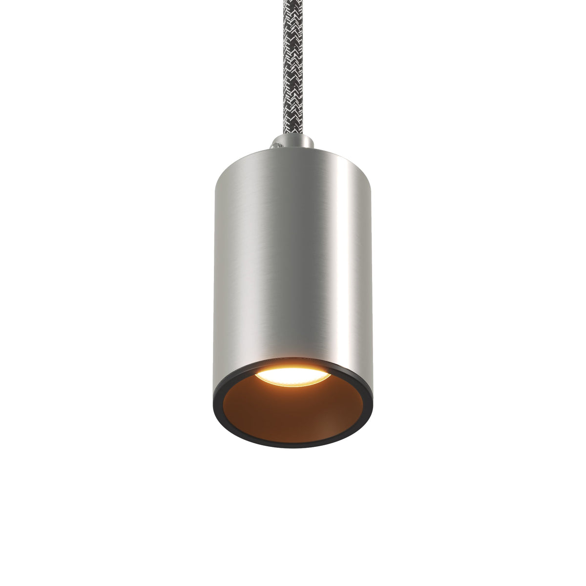 Faretto GU10 Spotlight LED Bispot - Titanio satinato / Nero - Creative Cables