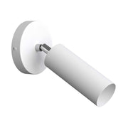 Fermaluce Metal faretto orientabile in metallo con paralume Tub-E14, lampada a muro - Bianco