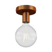 Fermaluce Metal, il punto luce in metallo a parete o soffitto - Rame satinato