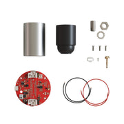 Kit elettronico per lampade a batteria 5V USB-C con portalampada E27 - Titanio satinato