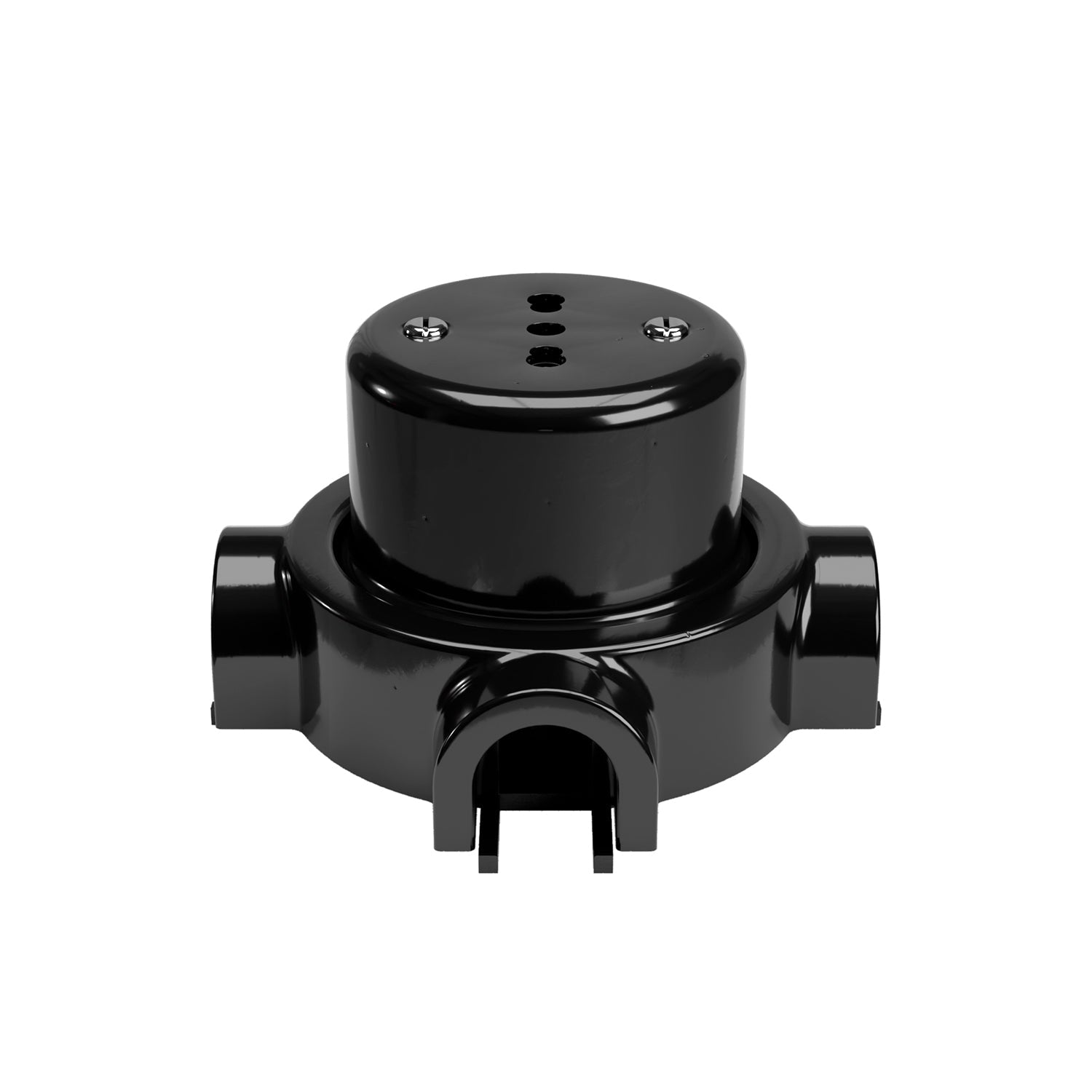 Kit presa bipasso italiana 10/16A da parete e base per Creative-Tubes in porcellana - Nero 3