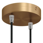 Kit rosone cilindrico in metallo a 2 fori - Bronzo satinato Conico