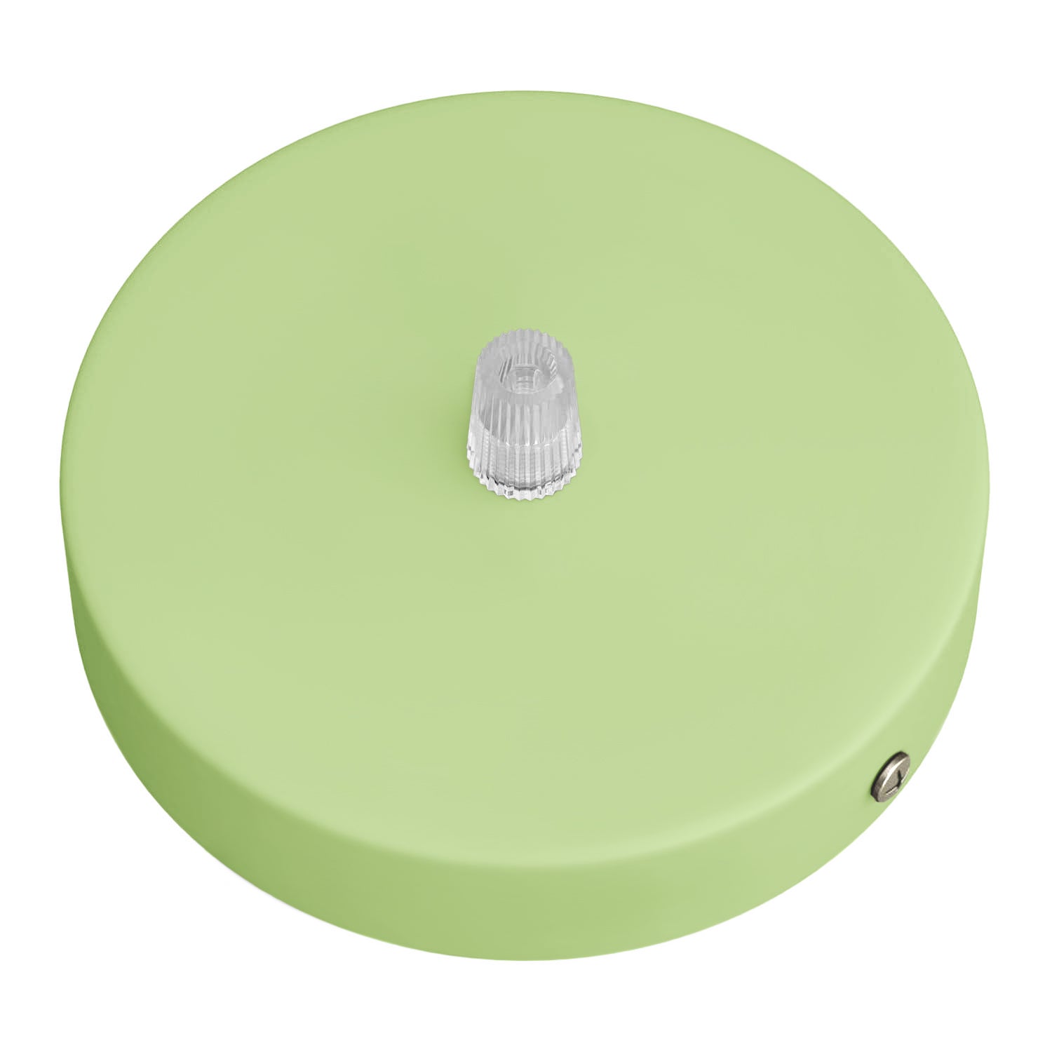 Kit rosone cilindrico in metallo - Verde prato - Creative Cables