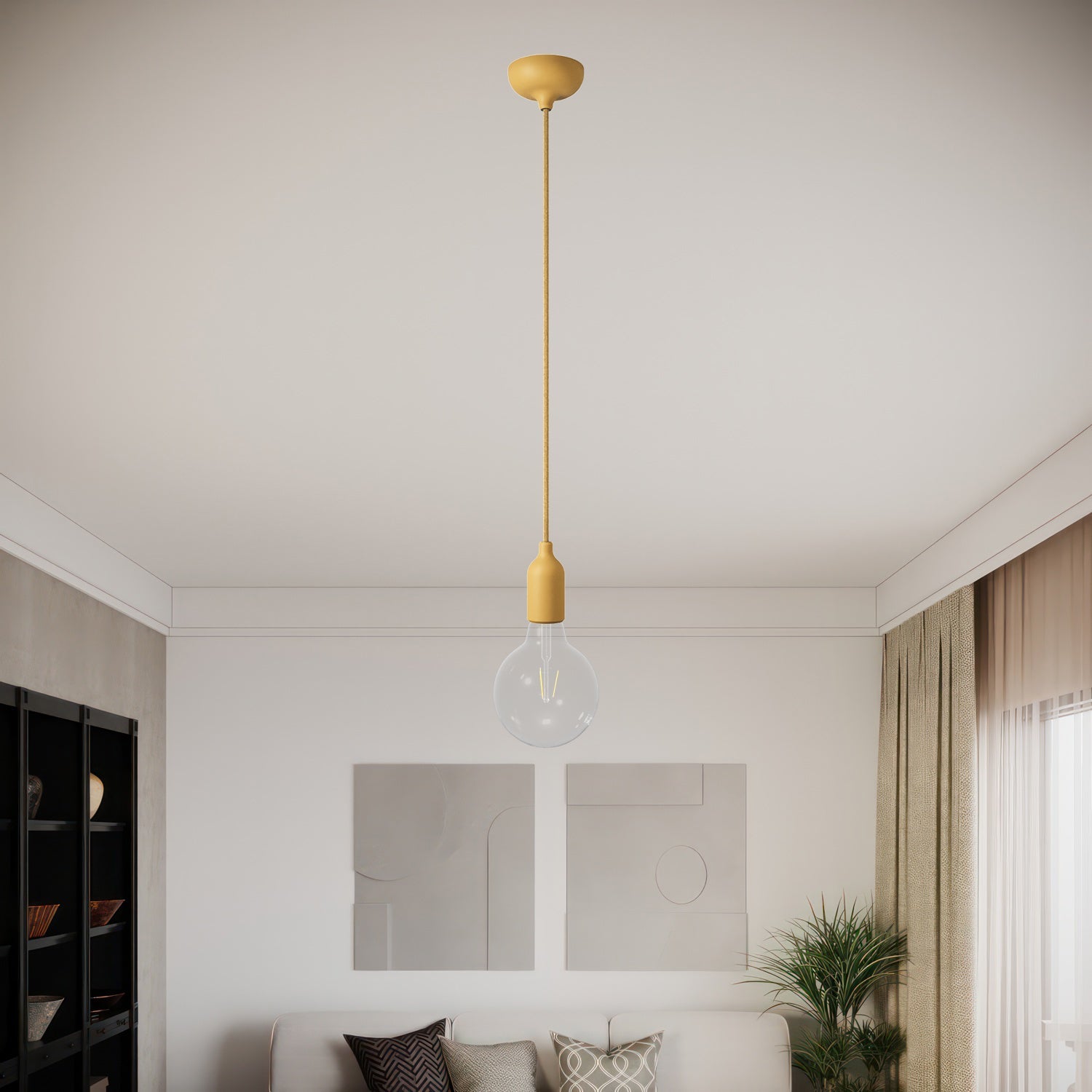 Kit rosone in silicone con foro centrale e predisposizione per foro laterale - Mostarda