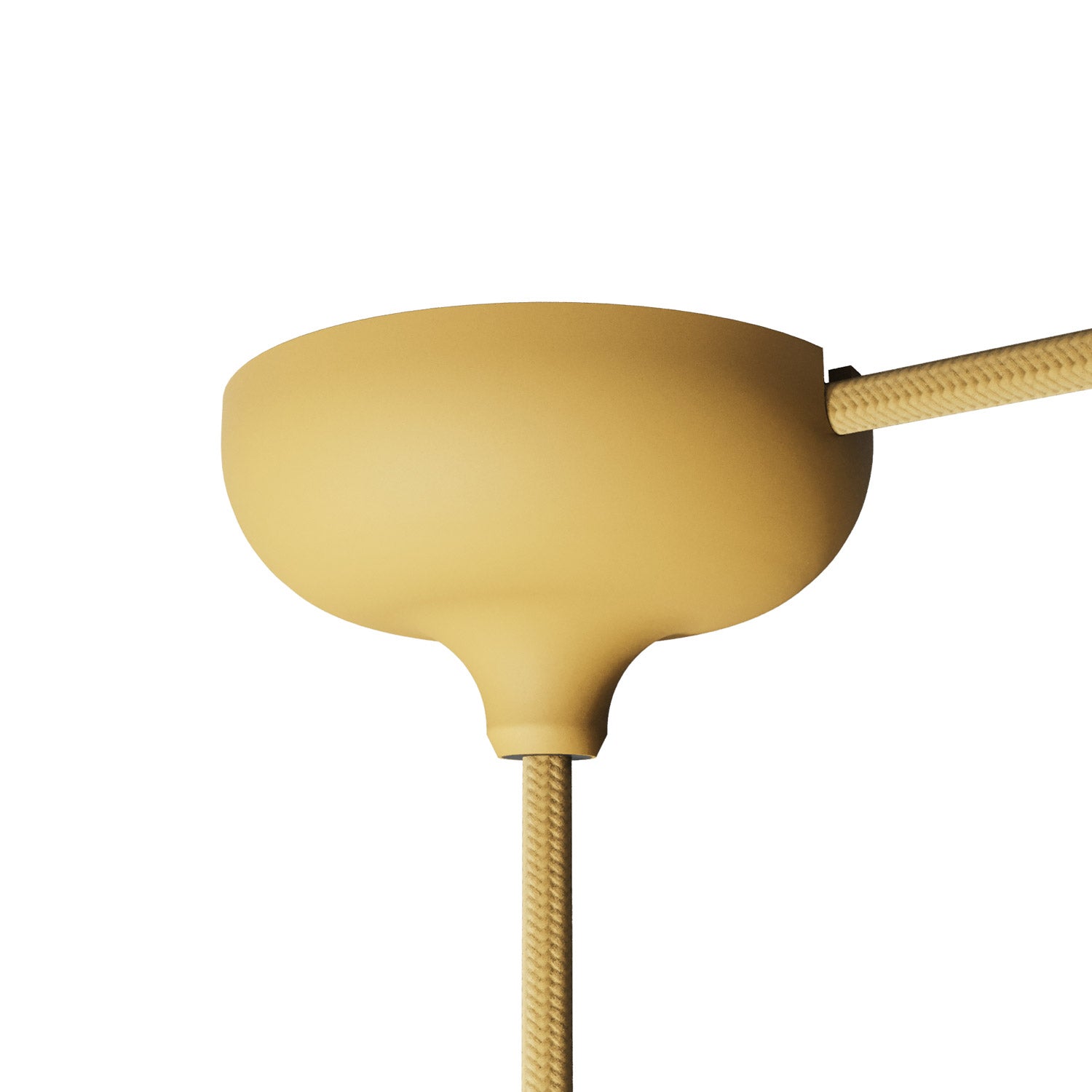 Kit rosone in silicone con foro centrale e predisposizione per foro laterale - Mostarda