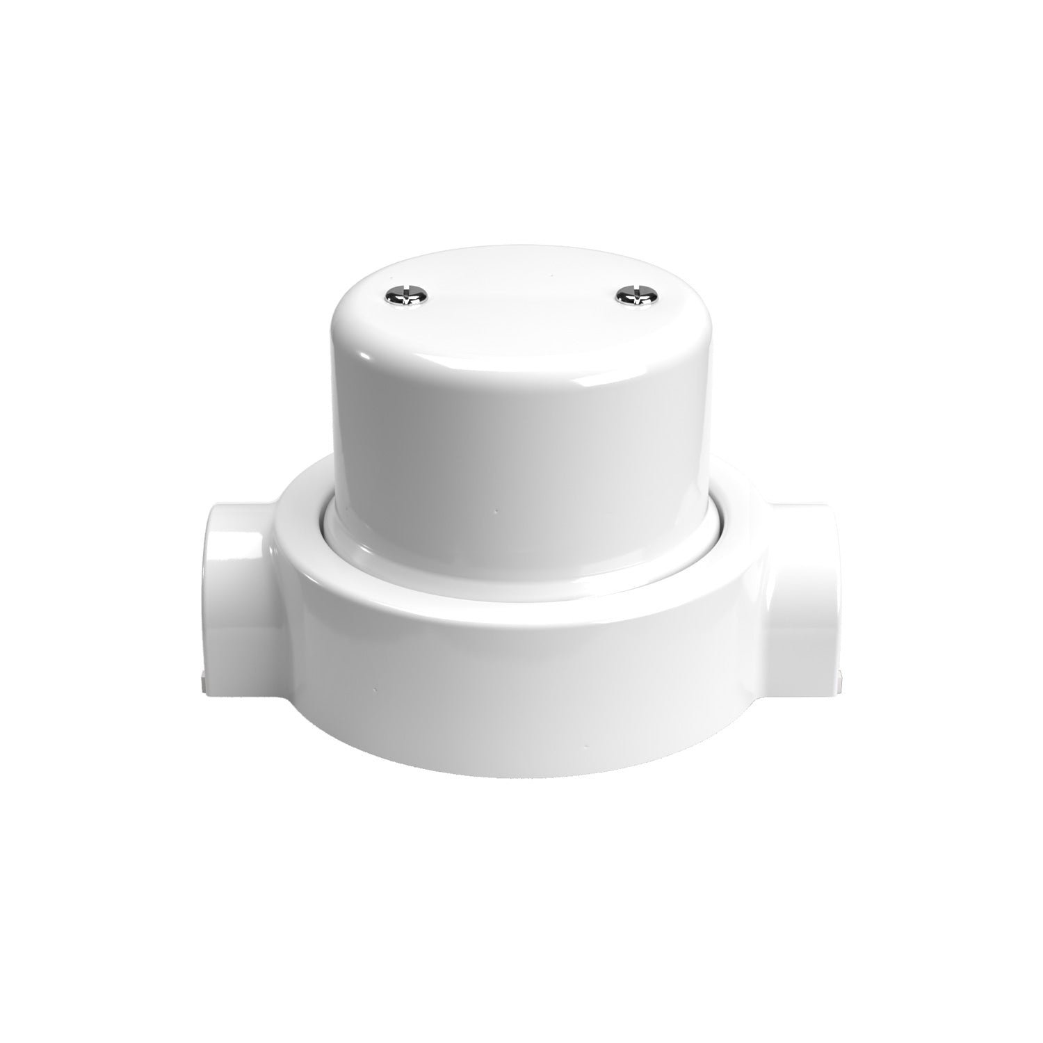 Kit scatola di derivazione e base per Creative-Tubes in porcellana - Bianco 2 in linea