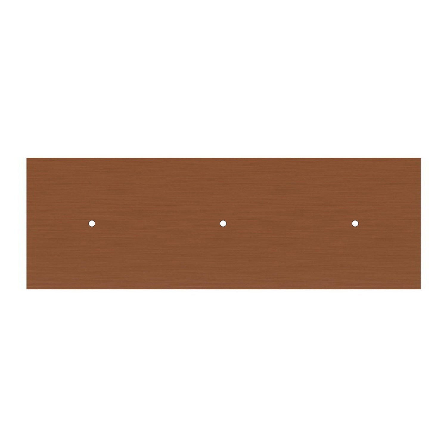 Lampada a sospensione a 3 cadute con XXL Rose - One rettangolare 675 mm con paralume in metallo Tub - E14 - Rame satinato - Creative Cables