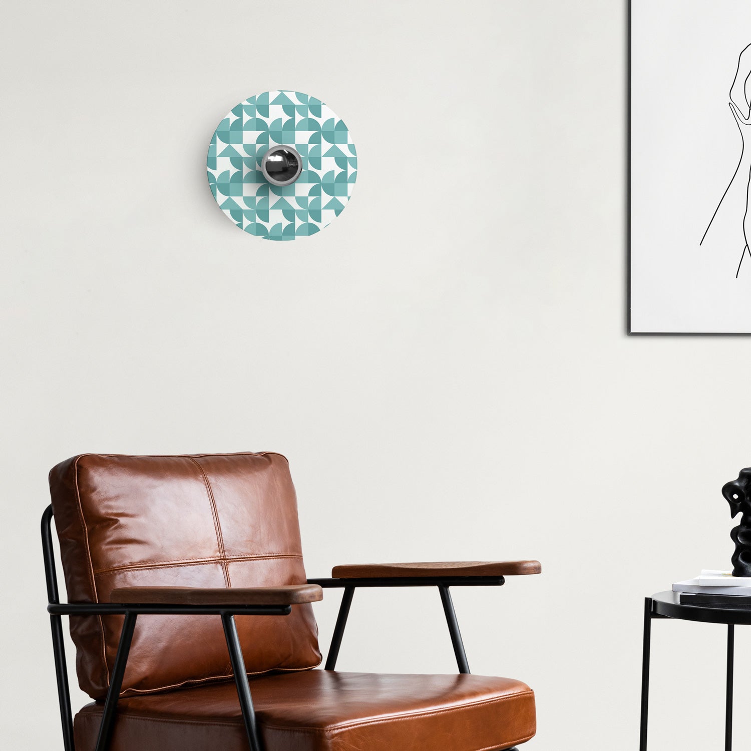 Lampada da parete o soffitto con paralume a disegni geometrici 'Kaleidoscope' Geometria 3 - Waterproof IP44