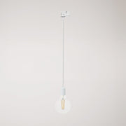 Lampada da soffitto in metallo per binari - Bianco