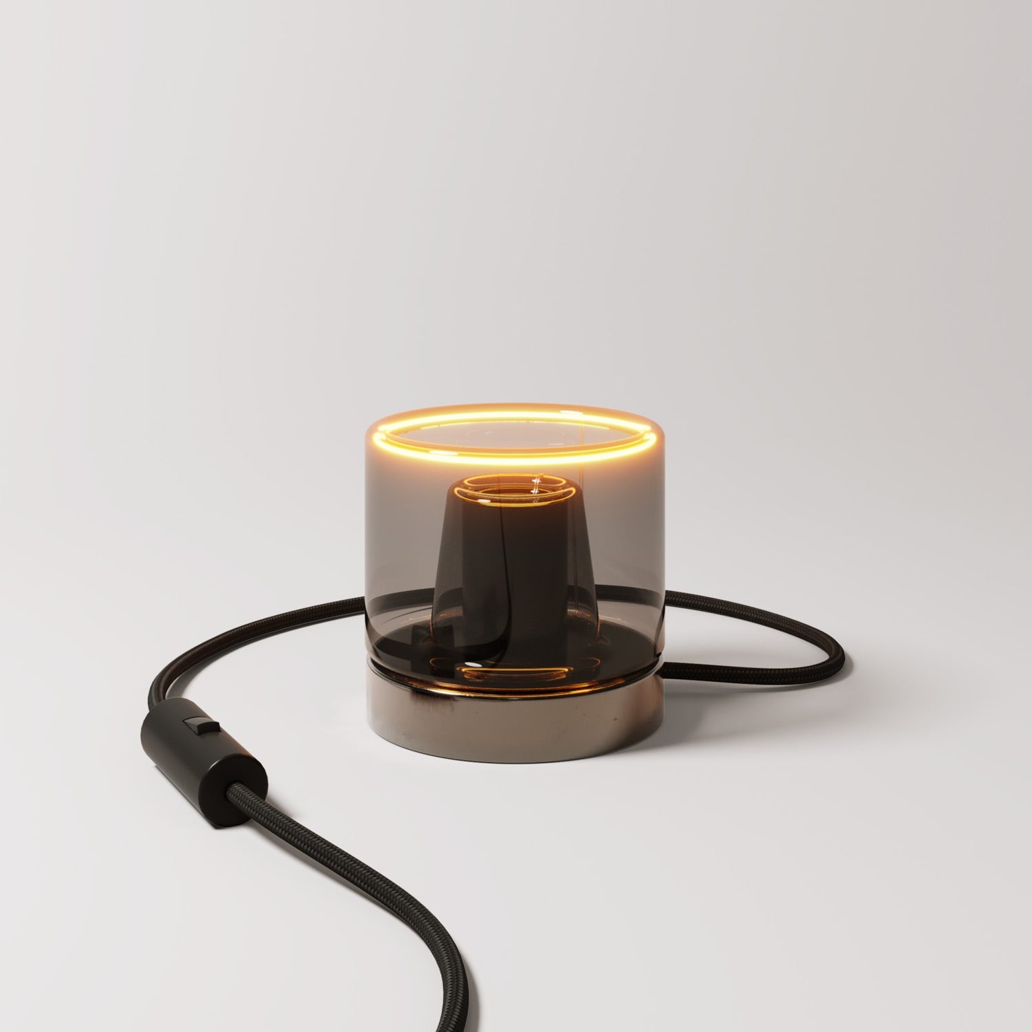 Lampada da tavolo Posaluce Ghost - Nero perla - Creative Cables