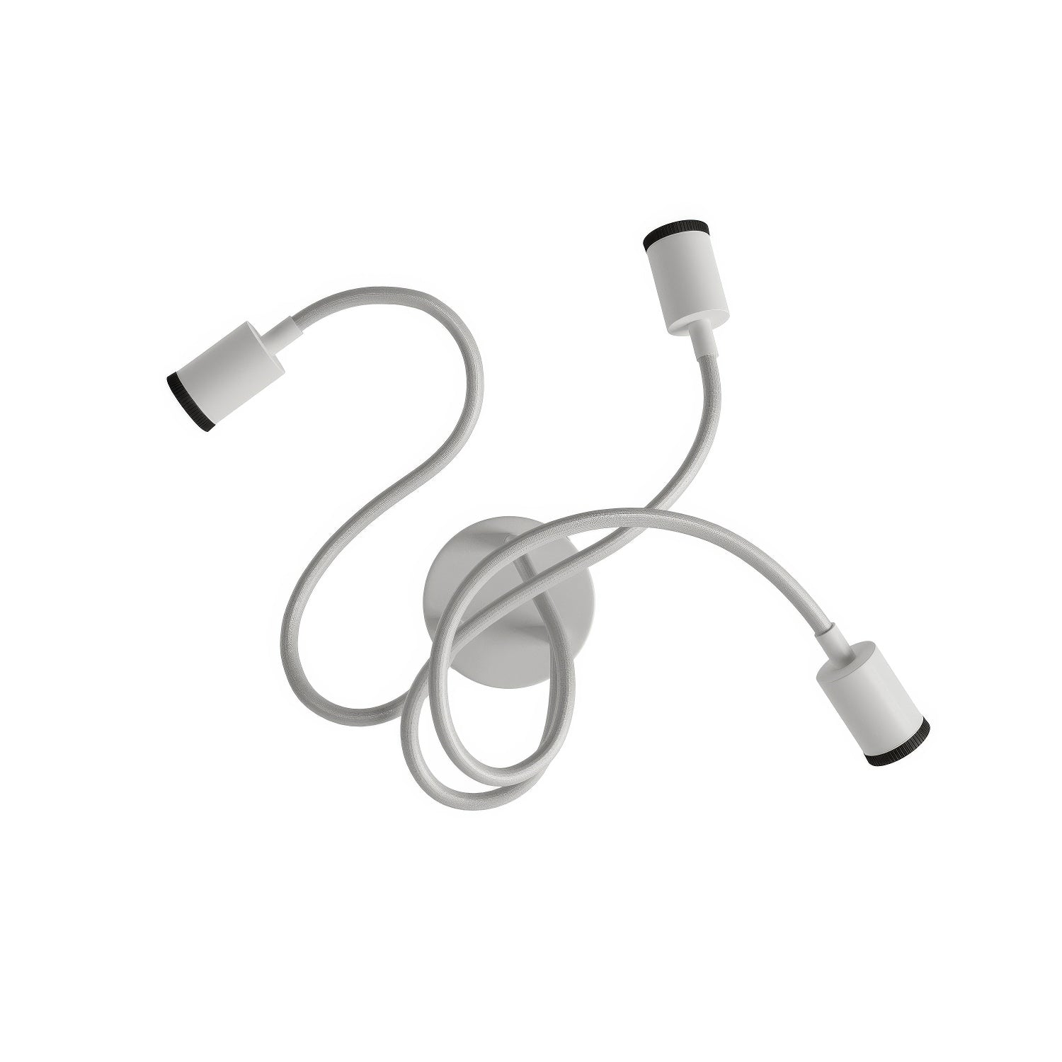 Lampada Mini faretto SPOTLIGHT GU1d0 Flex 60 da parete e soffitto - Bianco opaco - Creative Cables