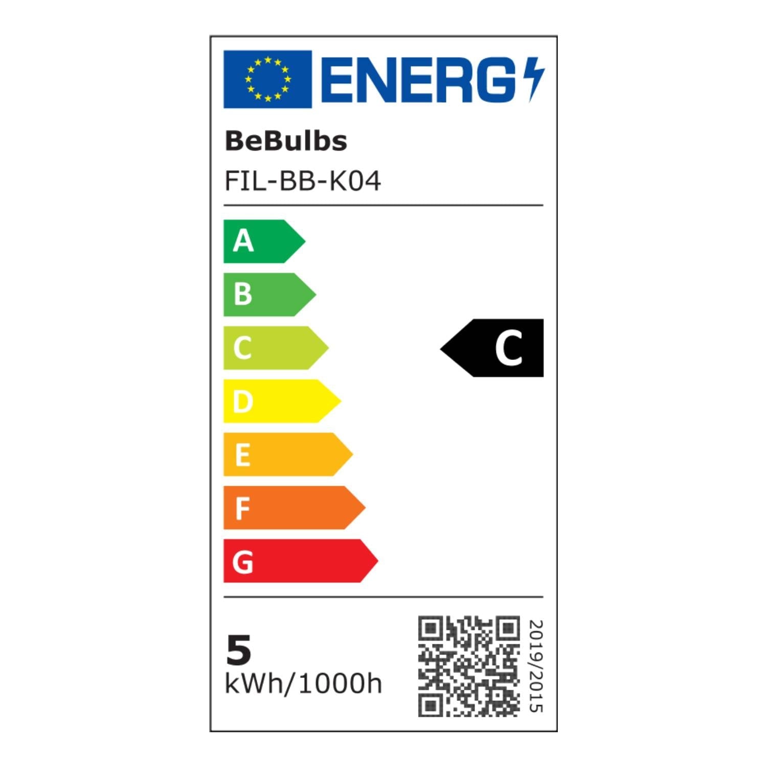 Lampadina LED Camo G125 4,8W 806Lm E27 2700K Dimmerabile - Nero