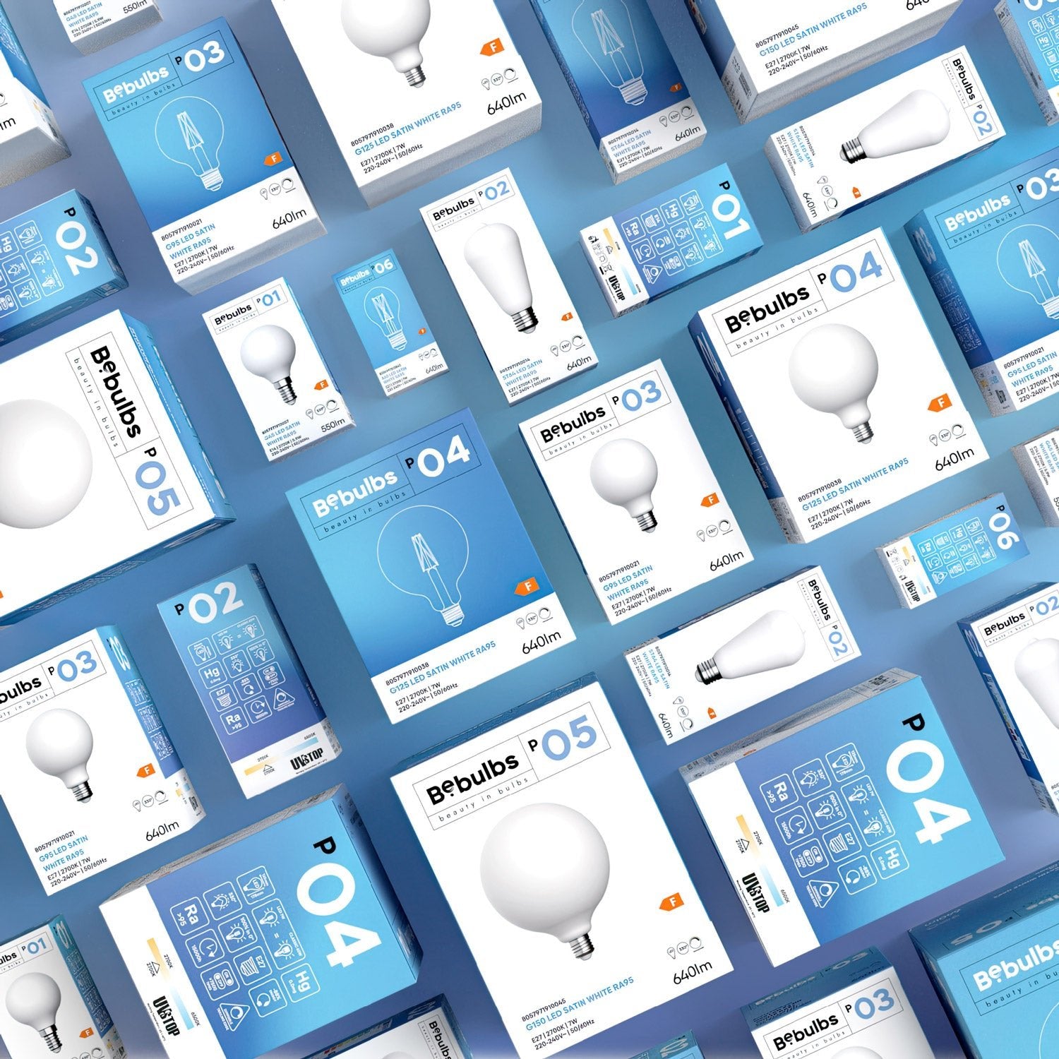 Lampadina LED Effetto Porcellana CRI 95 G125 12W 1521Lm E27 2700K Dimmerabile - P09