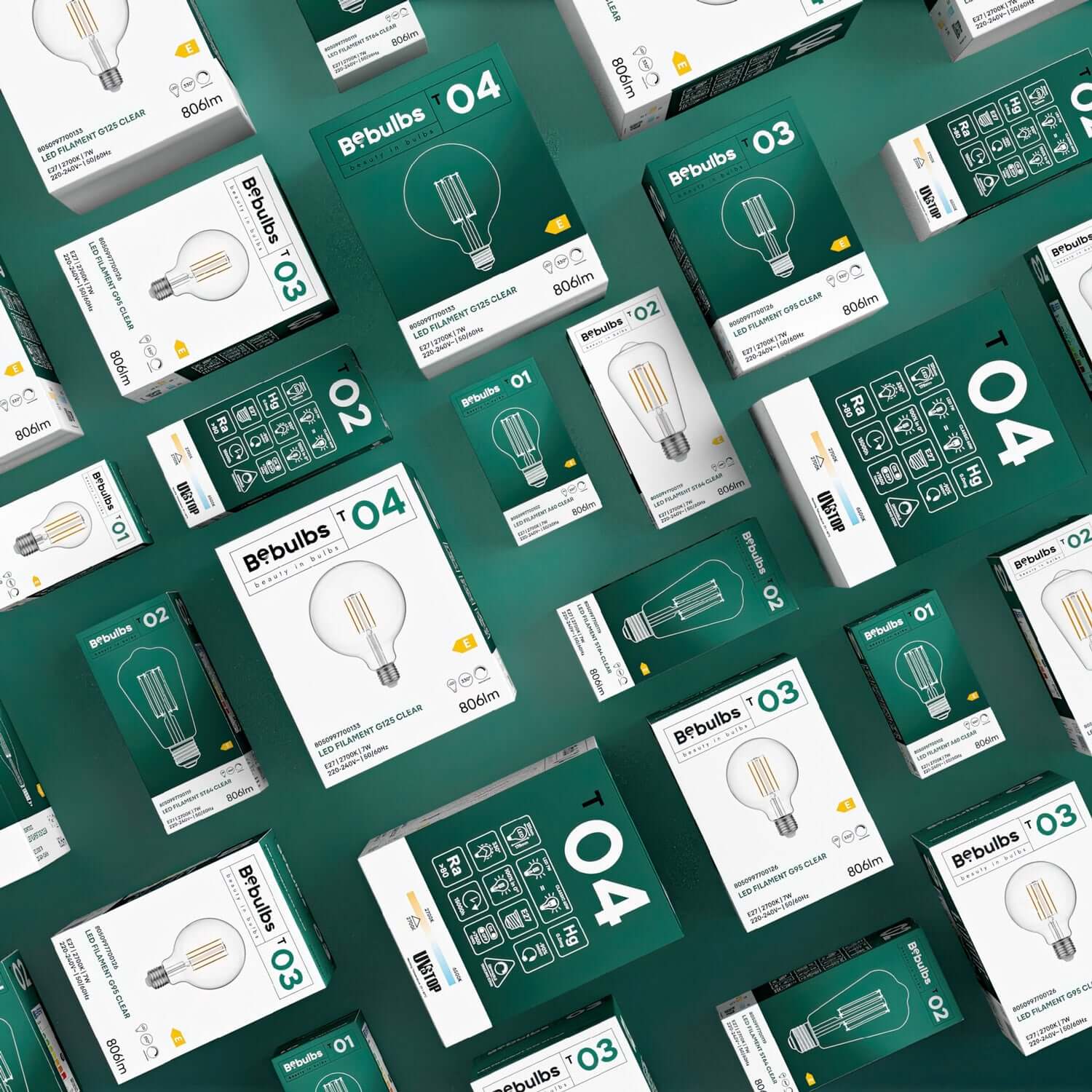 Lampadina LED Trasparente Edison ST64 7W 806Lm E27 2700K Dimmerabile - T02 - Creative Cables