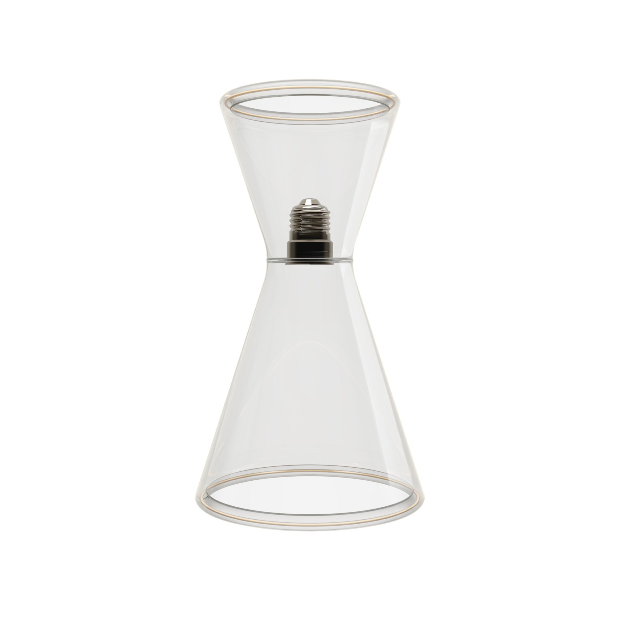 Lampadina LED Trasparente Ghost Line Doppio Cono 8W 780 Lm E27 2200K Dimmerabile - G08
