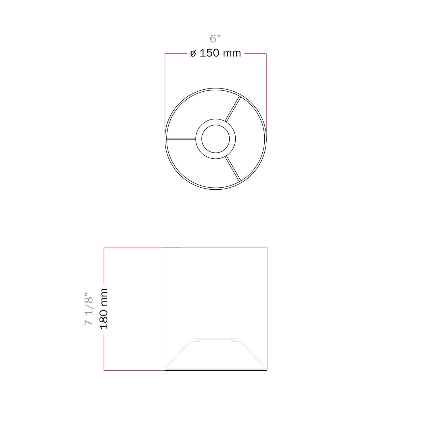 Paralume Cilindro in tessuto con attacco E27 - 100% Made in Italy - Cinette aragosta - Creative Cables