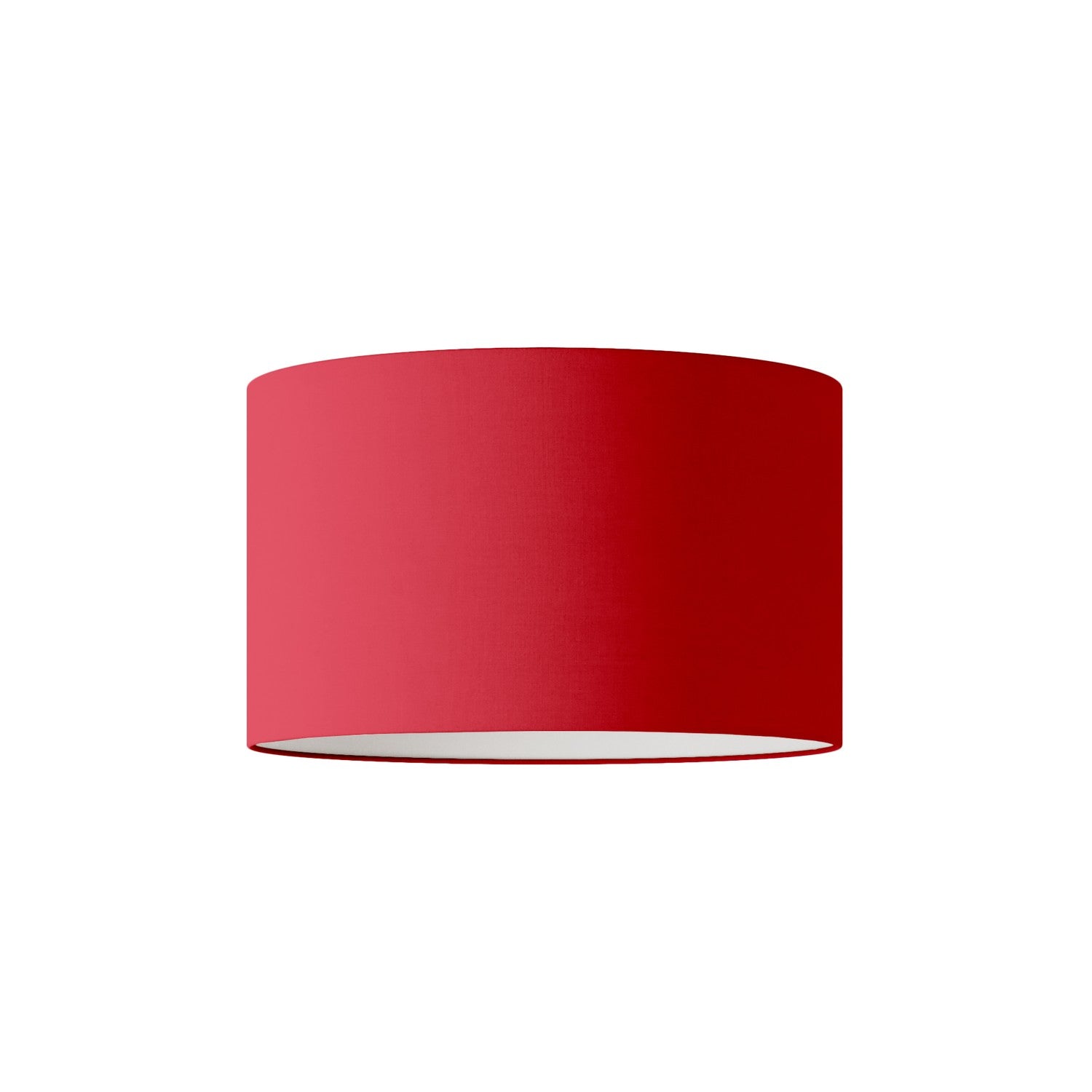 Paralume Cilindro L in tessuto con attacco E27 - Made in Italy - Teletta Rosso