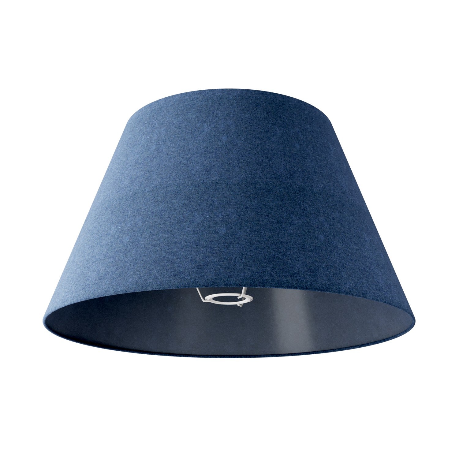 Paralume Impero L per lampada da tavolo o applique con attacco E27 - Made in Italy - Lana Blu