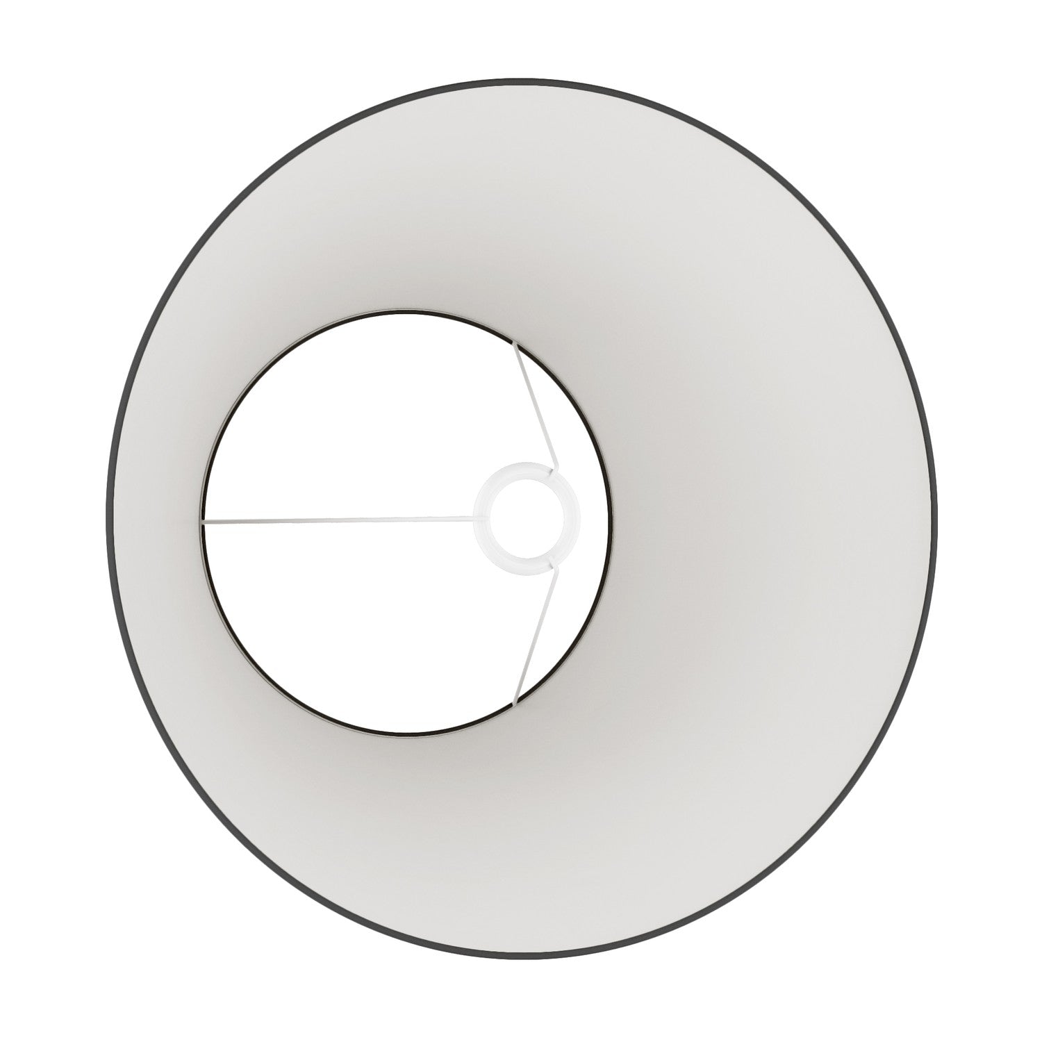 Paralume Impero L per lampada da tavolo o applique con attacco E27 - Made in Italy - Teletta Antracite