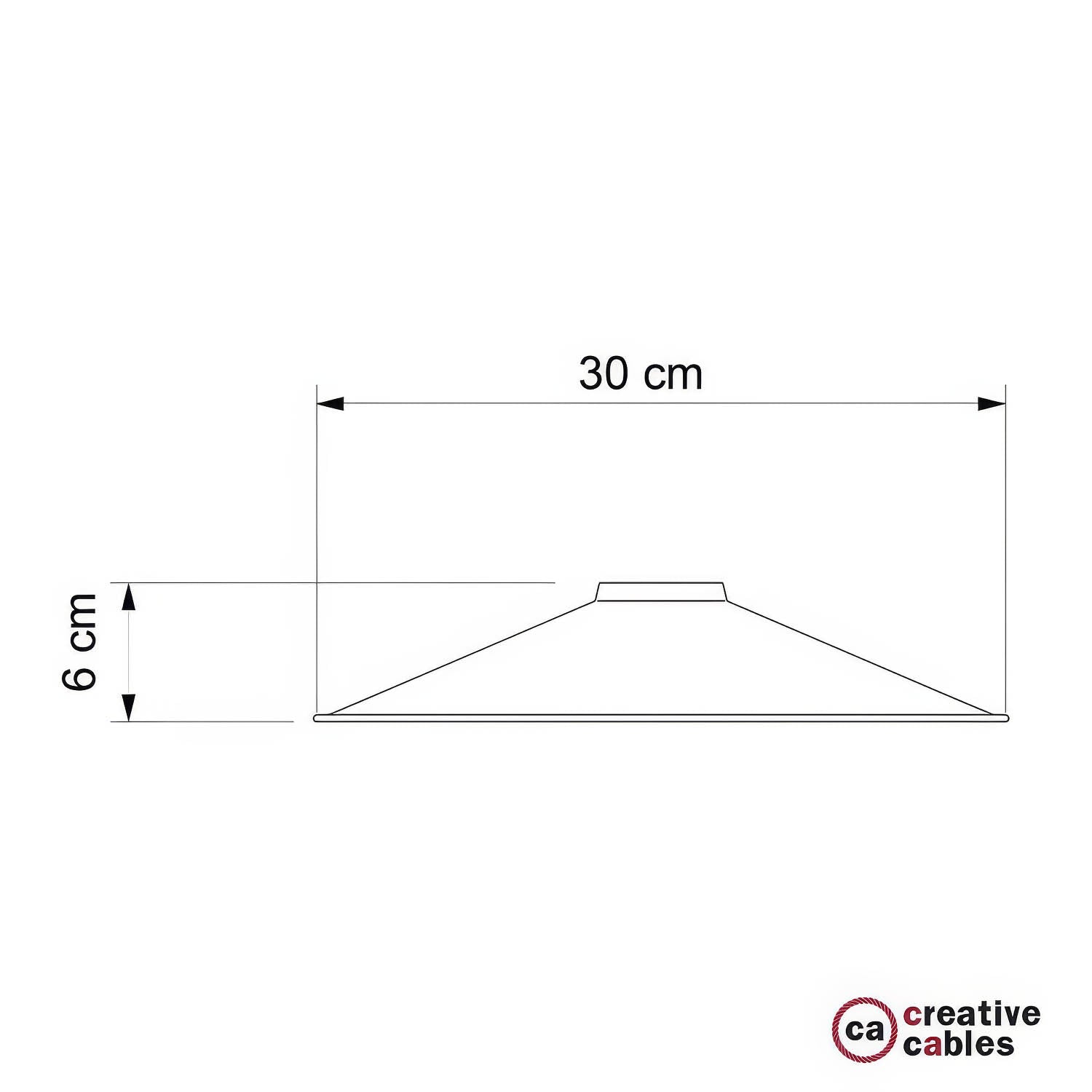 Paralume Swing in metallo smaltato con attacco E27 - Bronzo satinato - Creative Cables