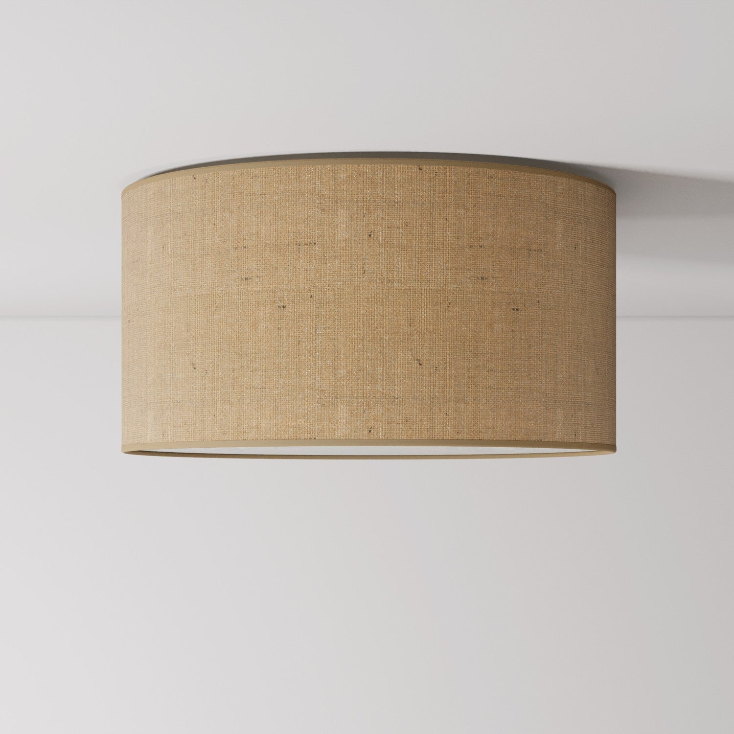 Plafoniera in tessuto Medium Juta naturale - Made in Italy - Creative Cables