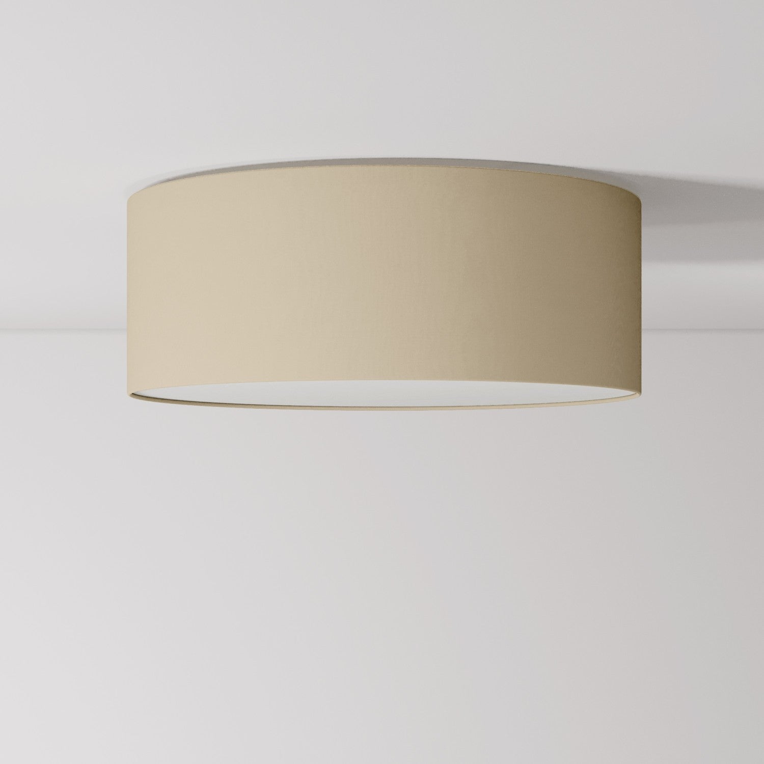 Plafoniera in tessuto Medium Slim - Made in Italy - Arenal Tortora - Creative Cables