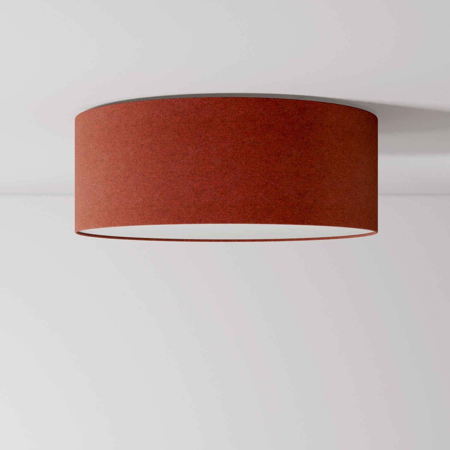 Plafoniera in tessuto Medium Slim - Made in Italy - Lana Aragosta - Creative Cables