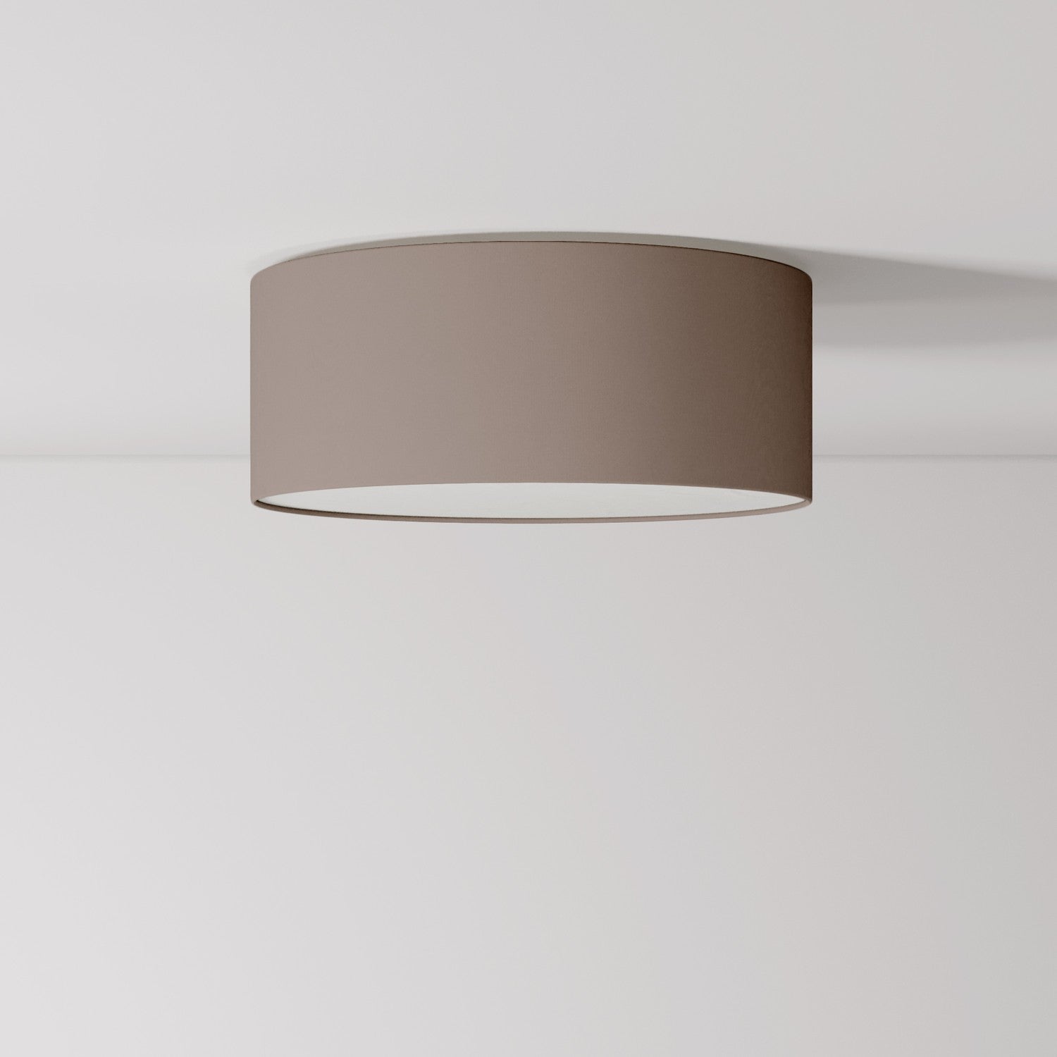 Plafoniera in tessuto Small Arenal cenere - Made in Italy - Creative Cables