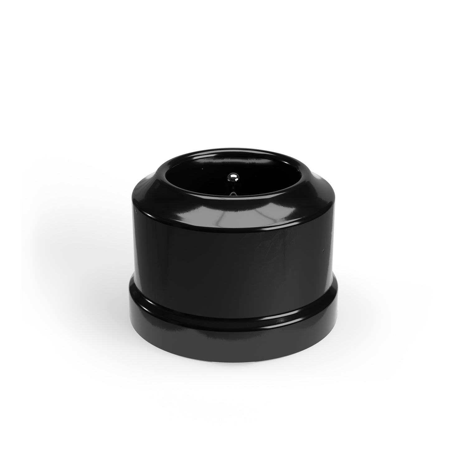 Presa a muro in porcellana di tipo francese - Nero