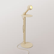 Rocco - Lampada da terra con spina UK e lampadina Camo - Panna