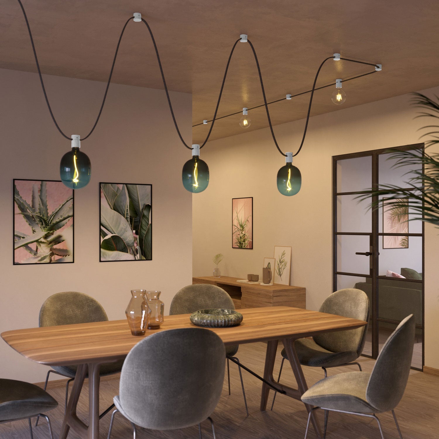 Rosone in legno per cavo per catenaria e sistema Filé. Made in Italy - Bianco