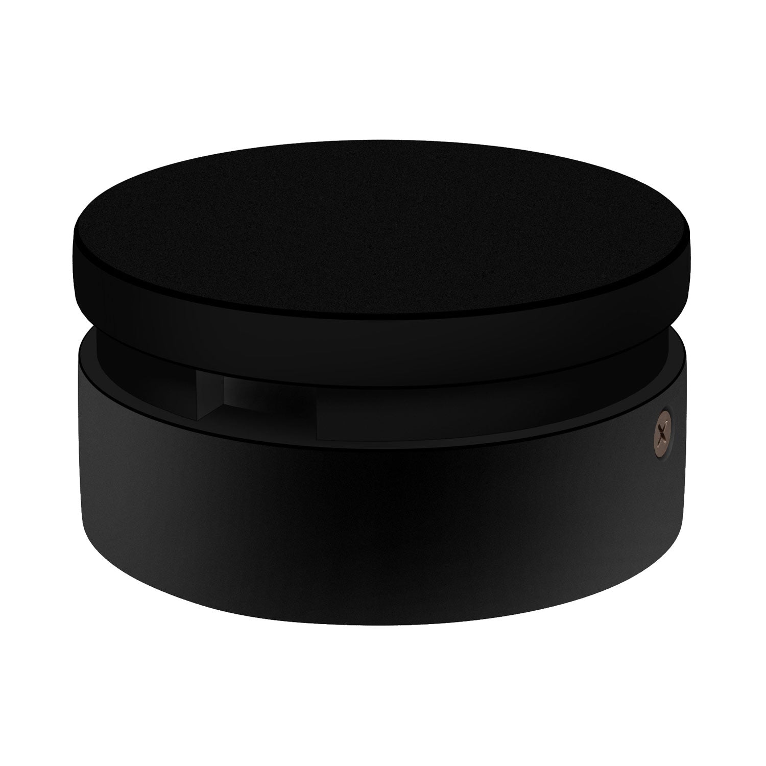 Rosone in legno per cavo per catenaria e sistema Filé. Made in Italy - Nero - Creative Cables