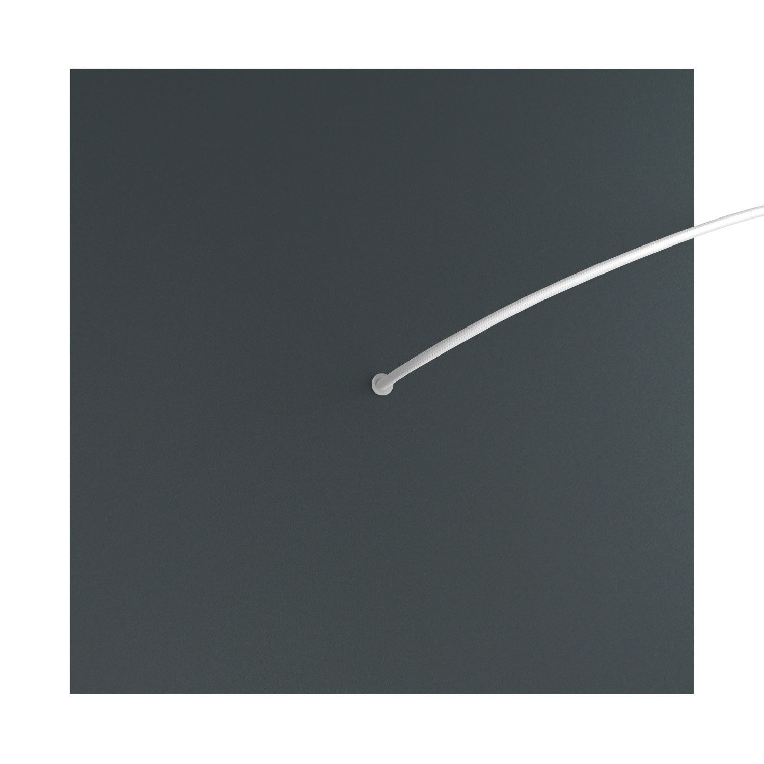 Rosone XXL Rose - One quadrato, 400 mm con 1 foro e 4 fori laterali - Antracite - Creative Cables