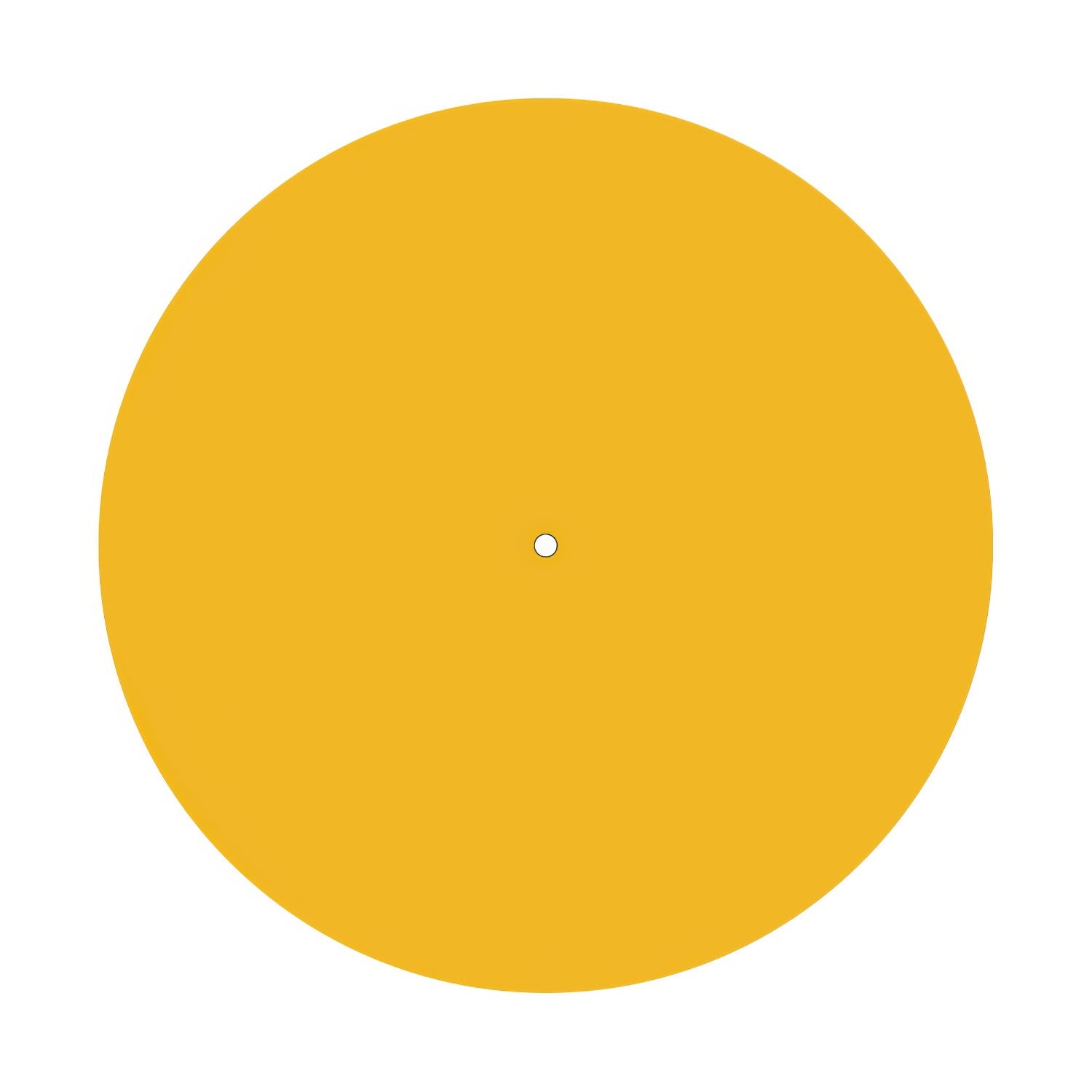 Rosone XXL Rose-One rotondo, diametro 400 mm con 1 foro e 4 fori laterali - Mostarda Bianco