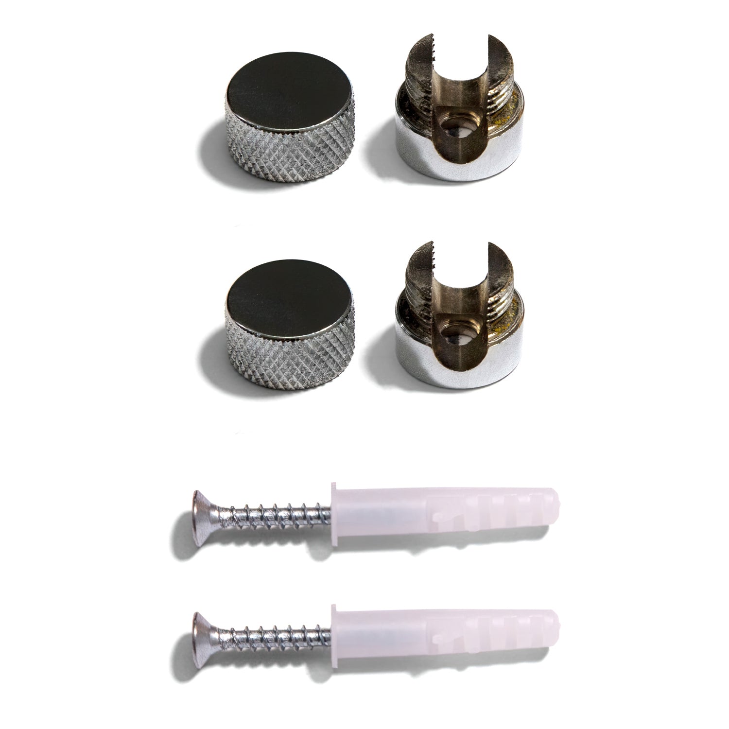 Sarè - Fissaggio a parete, passacavo in metallo per cavo tessile - Cromo - Creative Cables