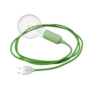 Snake Lampada in silicone con interruttore e spina - Verde prato