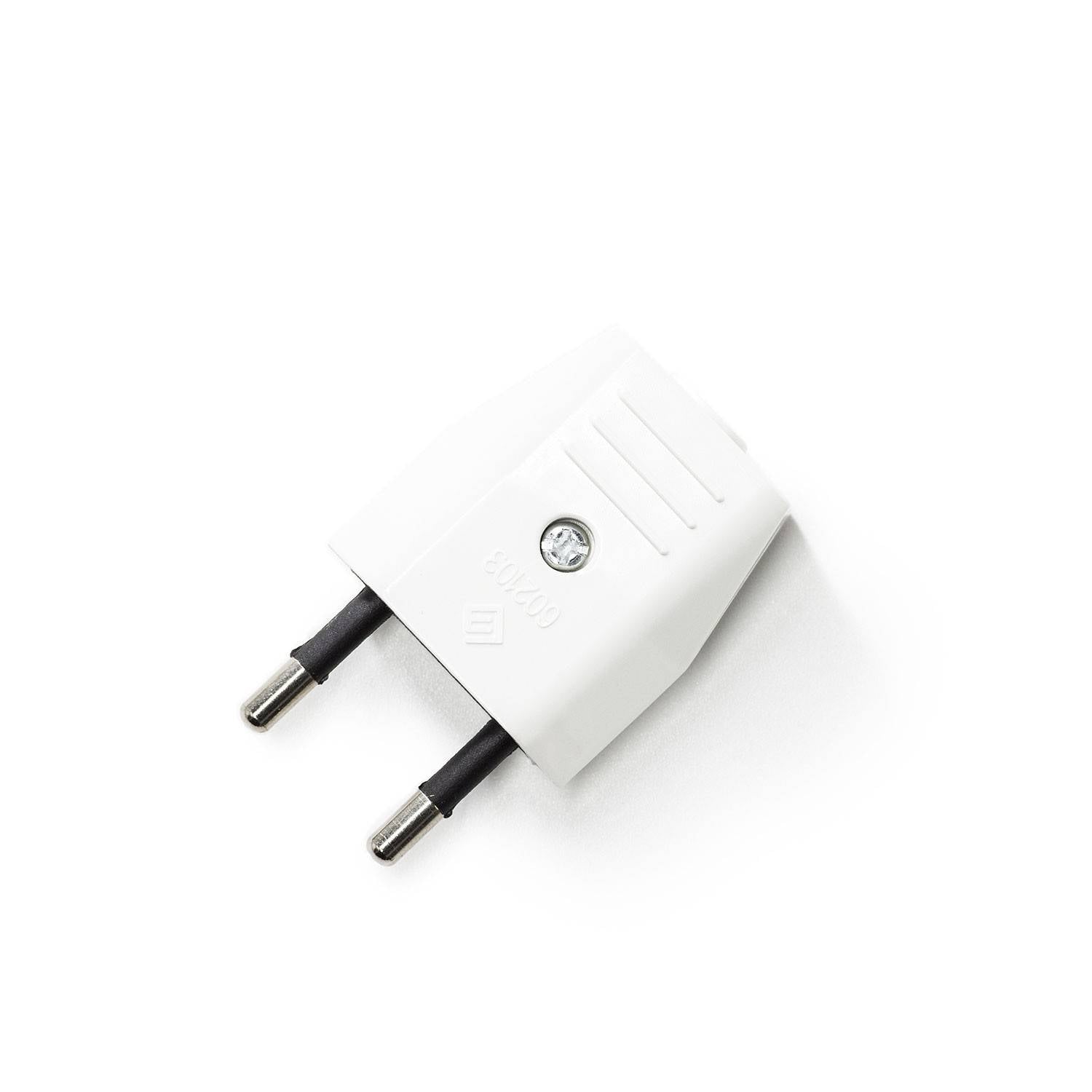 Spina Europea Creative Plug 2 poli 10A - Bianco - Creative Cables