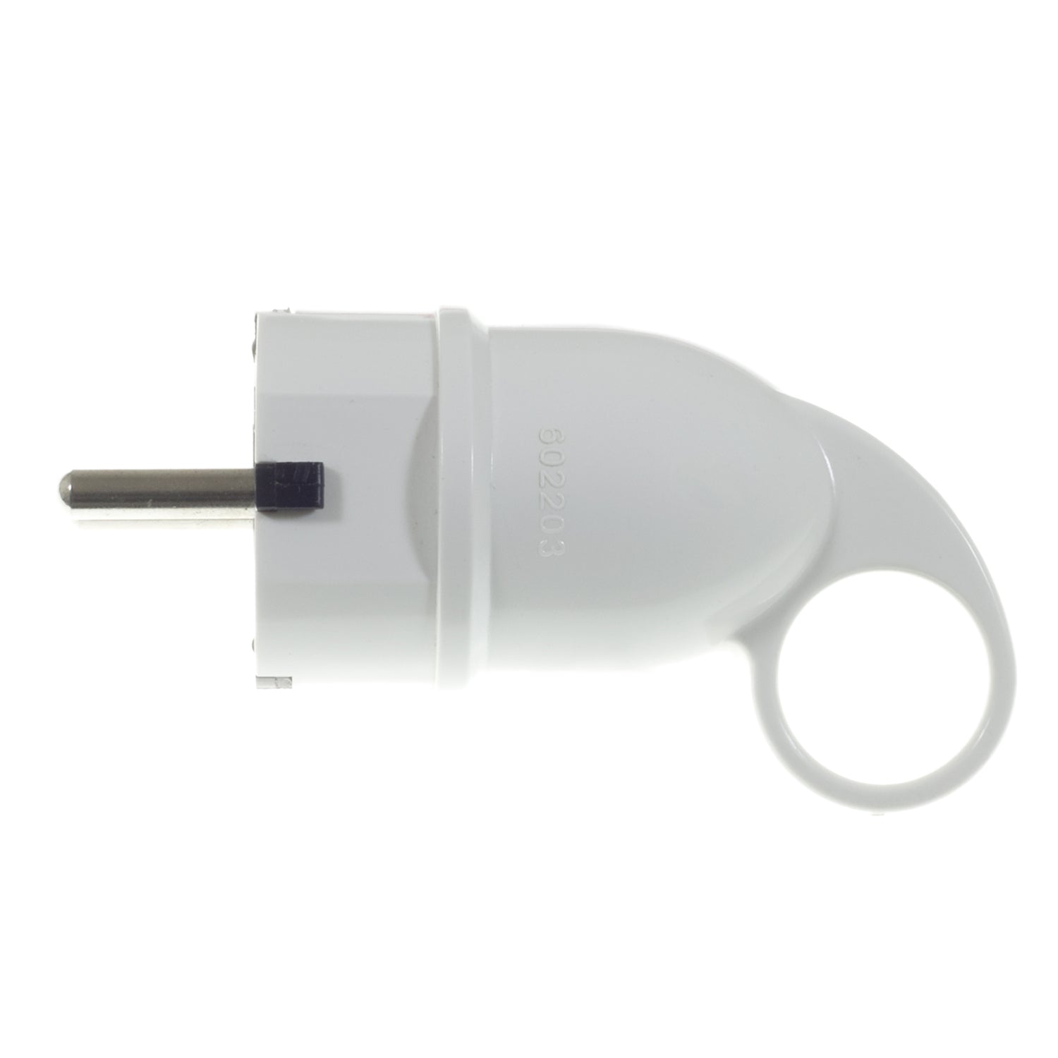 Spina Schuko Confort con anello 16A 250V - Bianco - Creative Cables