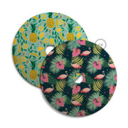 UFO Paralume in legno Special Edition Illustratori Italiani, double face, diametro 33 cm - Annachiara Zaminato - Creative Cables