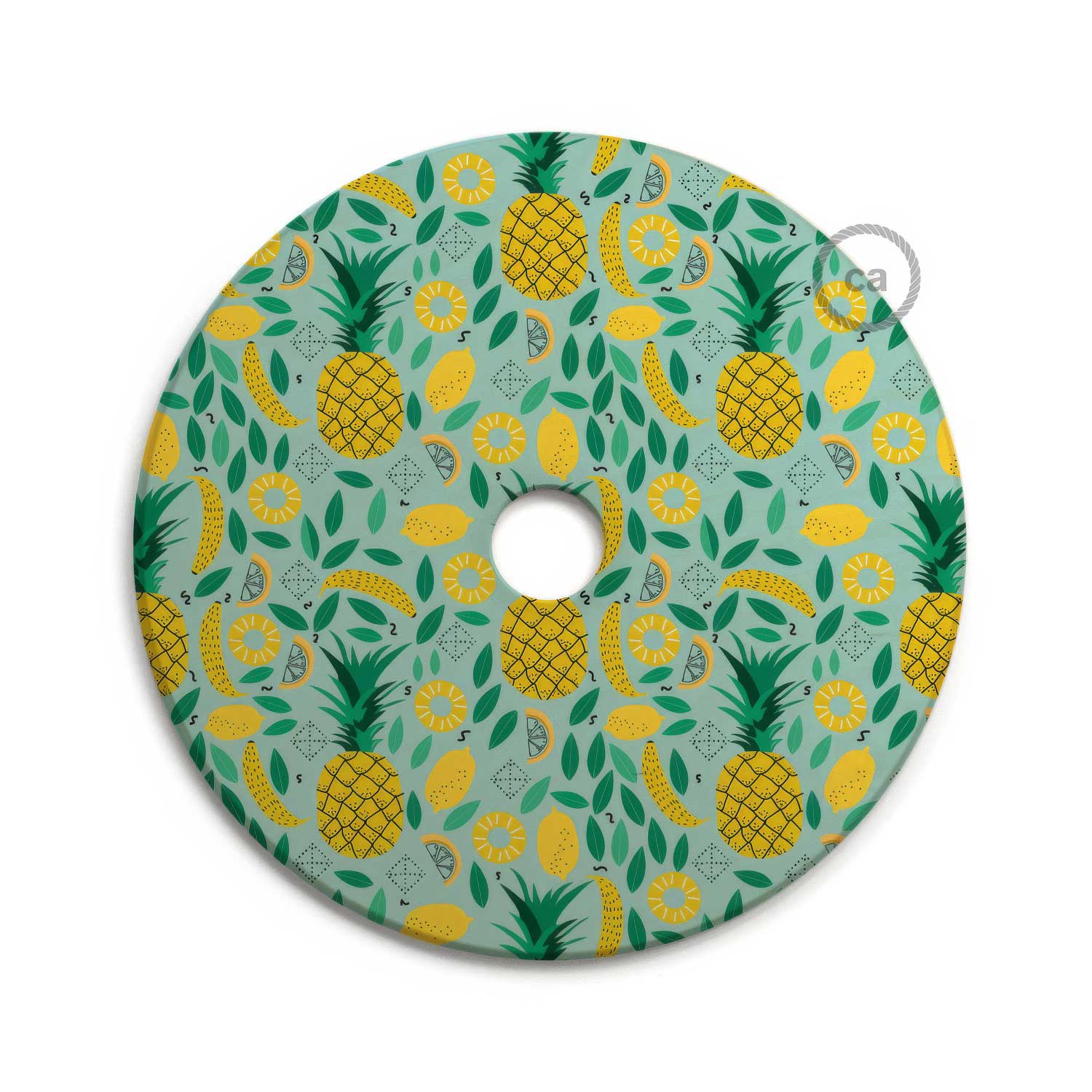 UFO Paralume in legno Special Edition Illustratori Italiani, double face, diametro 33 cm - Annachiara Zaminato - Creative Cables