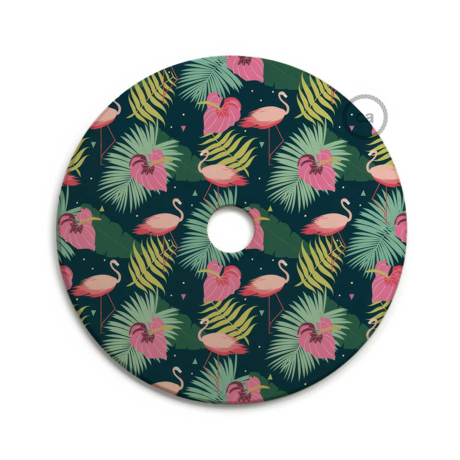 UFO Paralume in legno Special Edition Illustratori Italiani, double face, diametro 33 cm - Annachiara Zaminato - Creative Cables